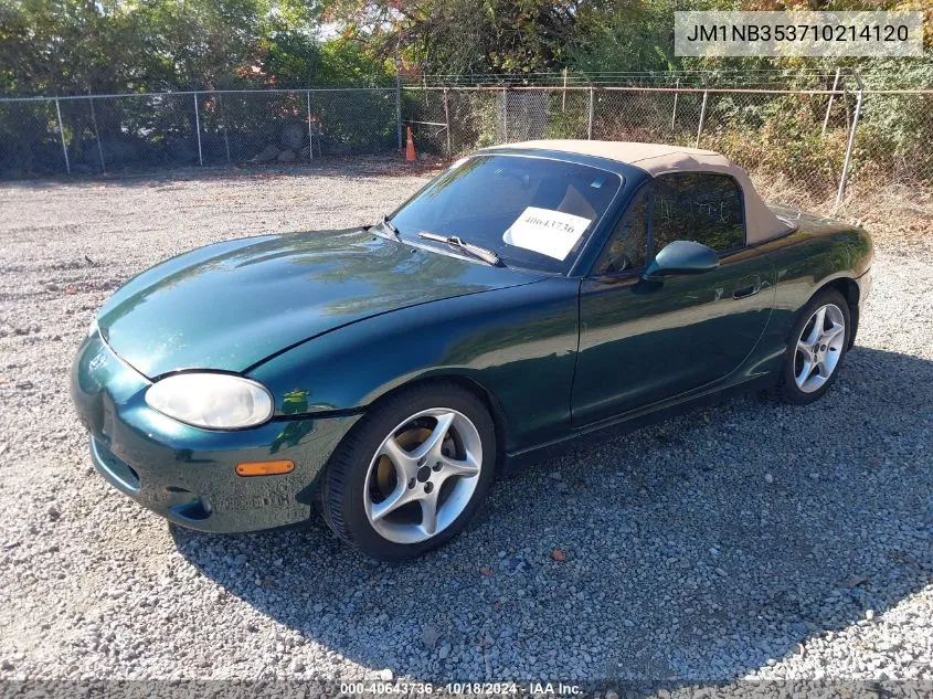 2001 Mazda Mx-5 Miata Ls/Special Edition VIN: JM1NB353710214120 Lot: 40643736