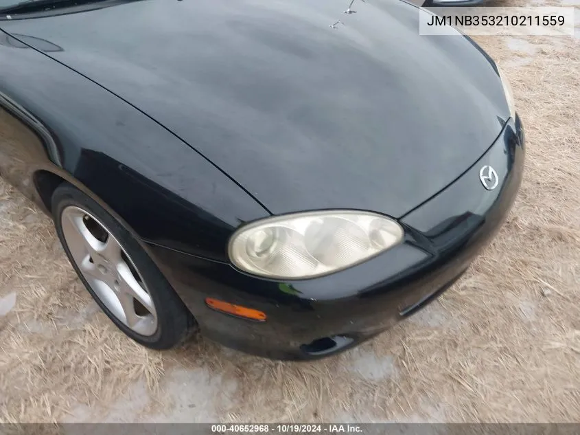 2001 Mazda Mx-5 Miata Ls VIN: JM1NB353210211559 Lot: 40652968