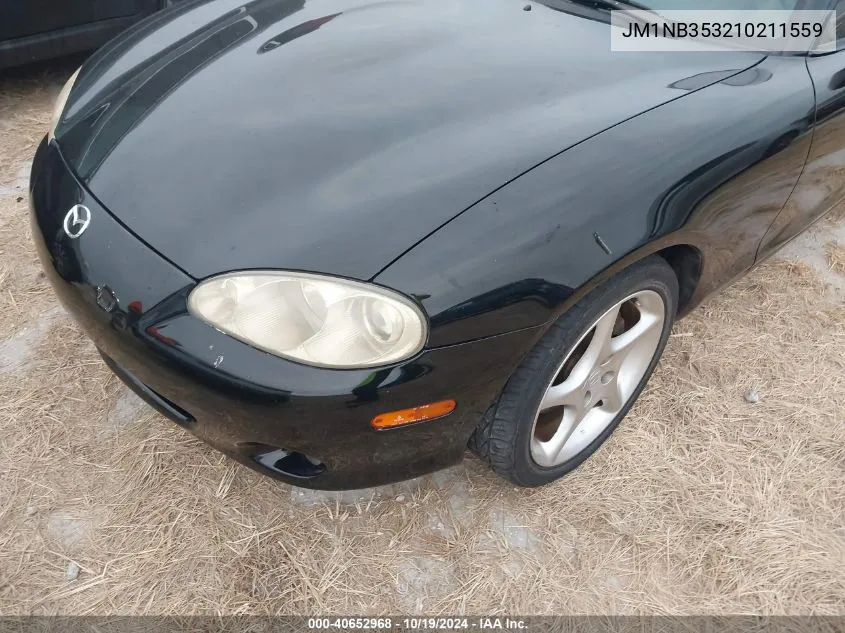 2001 Mazda Mx-5 Miata Ls VIN: JM1NB353210211559 Lot: 40652968