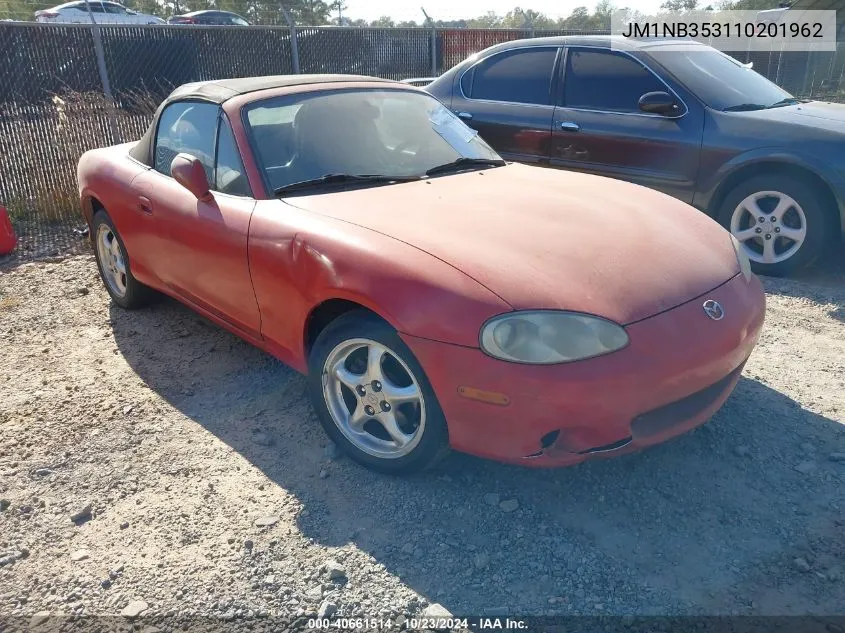 2001 Mazda Mx-5 Miata Ls/Special Edition VIN: JM1NB353110201962 Lot: 40661514