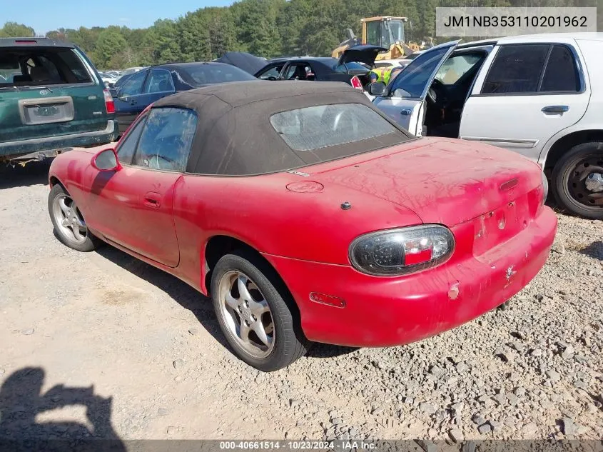 2001 Mazda Mx-5 Miata Ls/Special Edition VIN: JM1NB353110201962 Lot: 40661514