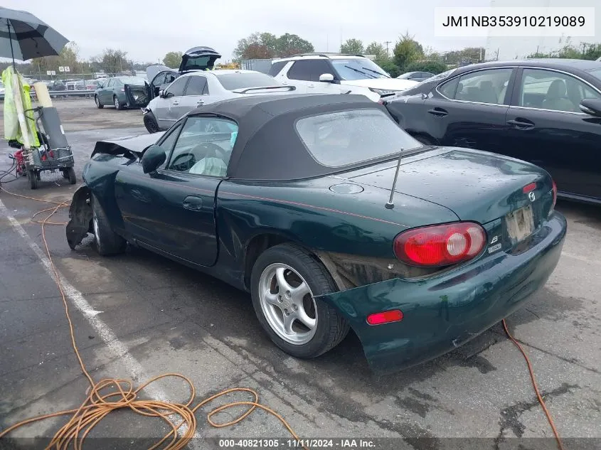 2001 Mazda Mx-5 Miata Ls/Special Edition VIN: JM1NB353910219089 Lot: 40821305