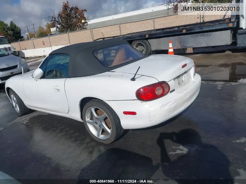 2001 Mazda Mx-5 Miata Ls/Special Edition VIN: JM1NB353010203010 Lot: 40841968