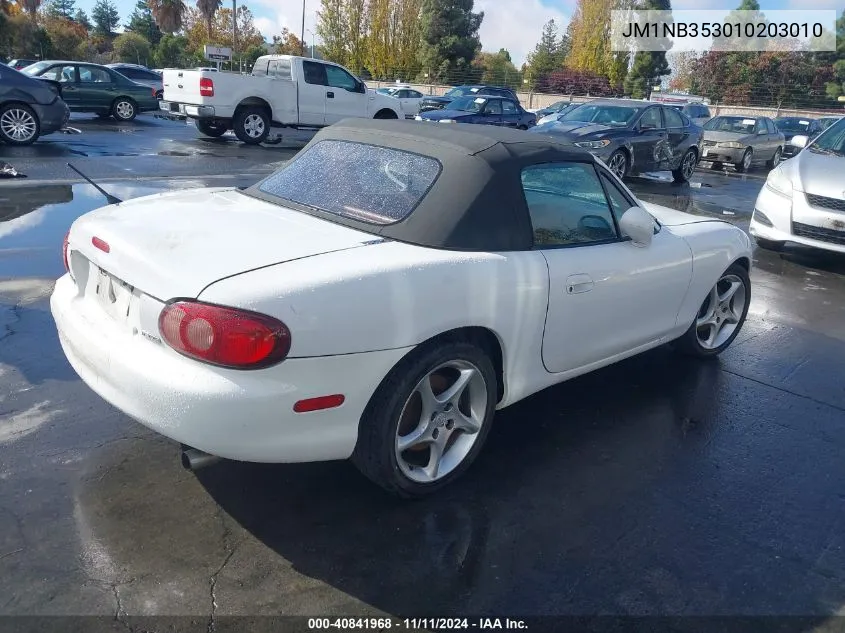 2001 Mazda Mx-5 Miata Ls/Special Edition VIN: JM1NB353010203010 Lot: 40841968