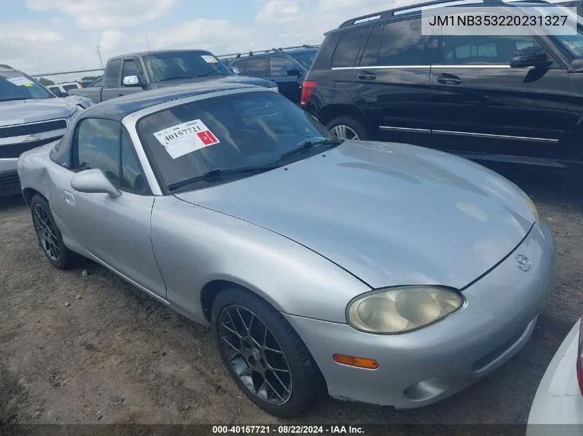 2002 Mazda Mx-5 Miata Cloth/Ls/Se VIN: JM1NB353220231327 Lot: 40157721