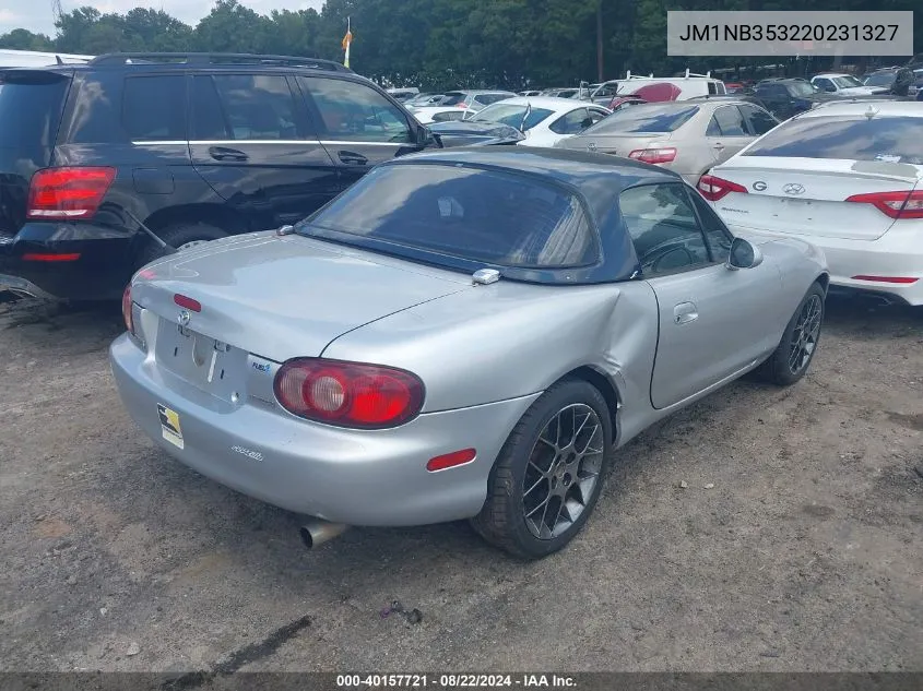 2002 Mazda Mx-5 Miata Cloth/Ls/Se VIN: JM1NB353220231327 Lot: 40157721