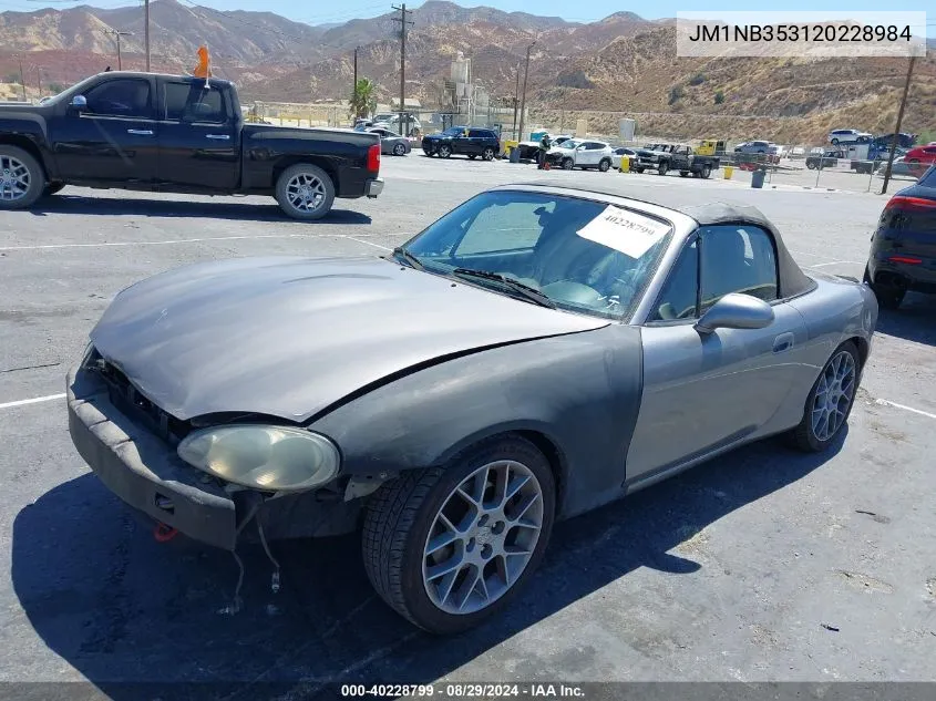 2002 Mazda Mx-5 Miata Cloth/Ls/Se VIN: JM1NB353120228984 Lot: 40228799