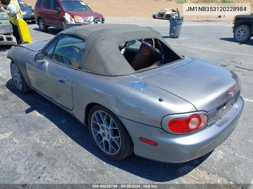 2002 Mazda Mx-5 Miata Cloth/Ls/Se VIN: JM1NB353120228984 Lot: 40228799