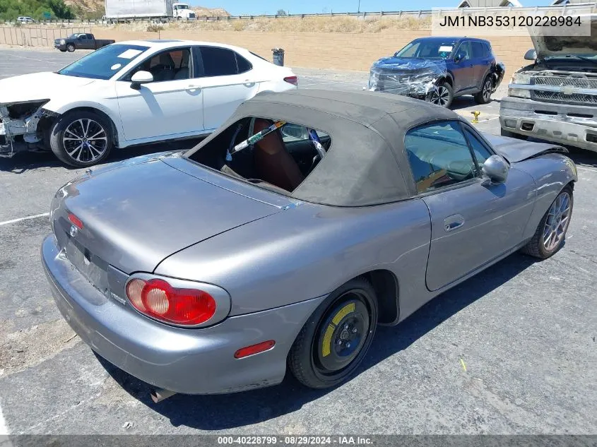 2002 Mazda Mx-5 Miata Cloth/Ls/Se VIN: JM1NB353120228984 Lot: 40228799