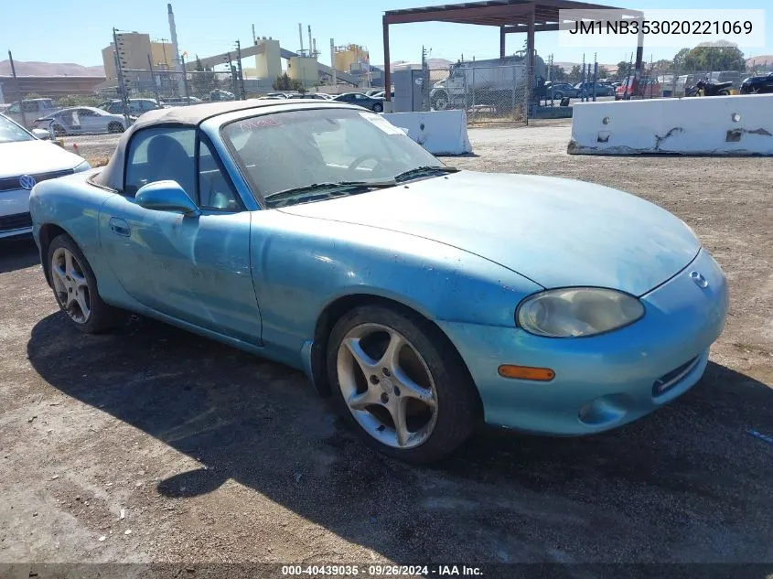 2002 Mazda Mx-5 Miata Cloth/Ls/Se VIN: JM1NB353020221069 Lot: 40439035