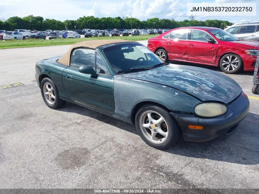 2002 Mazda Mx-5 Miata Cloth/Ls/Se VIN: JM1NB353720232750 Lot: 40477906