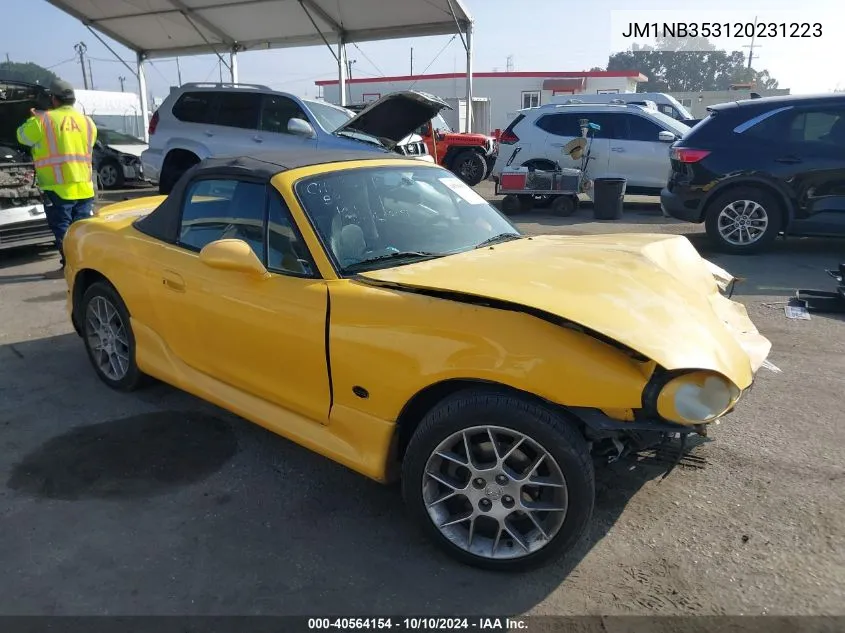 2002 Mazda Mx-5 Miata Cloth/Ls/Se VIN: JM1NB353120231223 Lot: 40564154