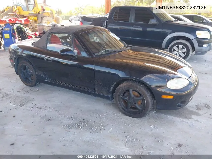 2002 Mazda Mx-5 Miata Cloth/Ls/Se VIN: JM1NB353820232126 Lot: 40622521