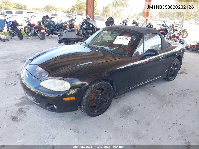 2002 Mazda Mx-5 Miata Cloth/Ls/Se VIN: JM1NB353820232126 Lot: 40622521