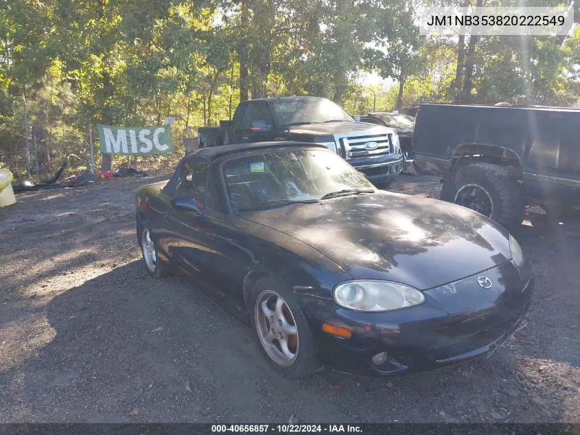 2002 Mazda Mx-5 Miata Cloth/Ls/Se VIN: JM1NB353820222549 Lot: 40656857