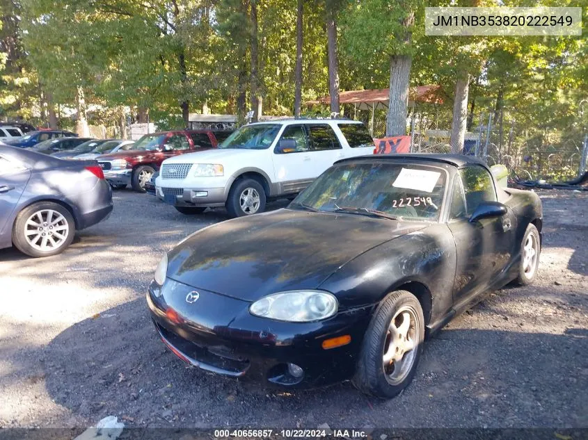 2002 Mazda Mx-5 Miata Cloth/Ls/Se VIN: JM1NB353820222549 Lot: 40656857