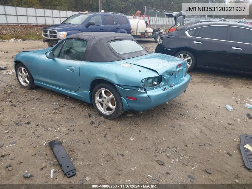 2002 Mazda Mx-5 Miata Cloth/Ls/Se VIN: JM1NB353120221937 Lot: 40806253