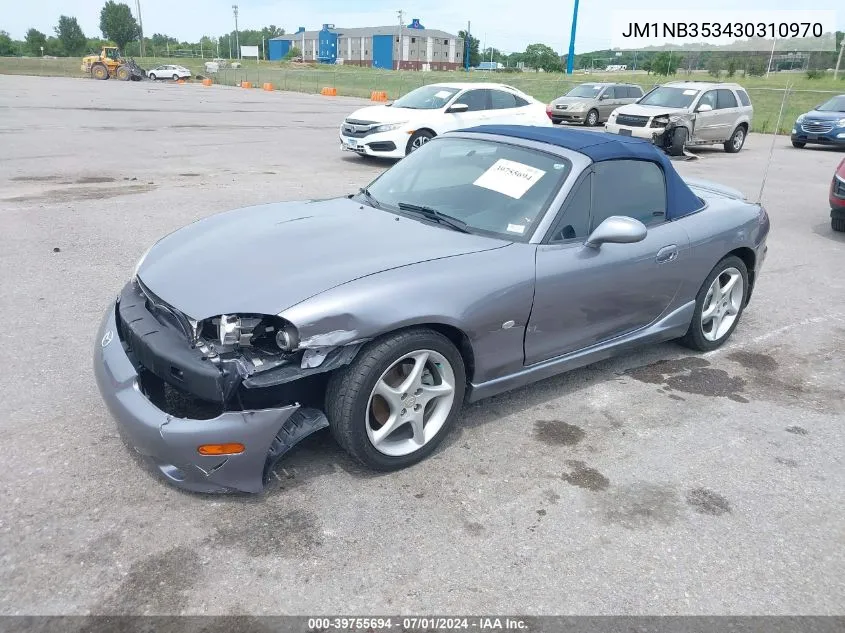 2003 Mazda Mx-5 Miata Cloth/Ls/Se/Shinsen VIN: JM1NB353430310970 Lot: 39755694