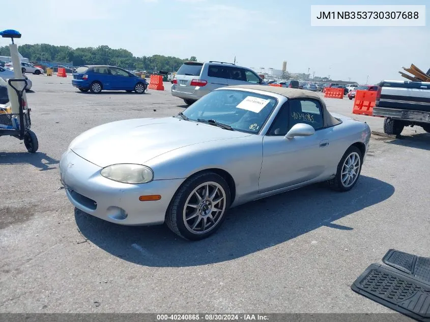 2003 Mazda Mx-5 Miata Cloth/Ls/Se/Shinsen VIN: JM1NB353730307688 Lot: 40240865