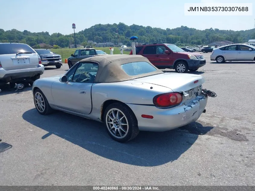 2003 Mazda Mx-5 Miata Cloth/Ls/Se/Shinsen VIN: JM1NB353730307688 Lot: 40240865