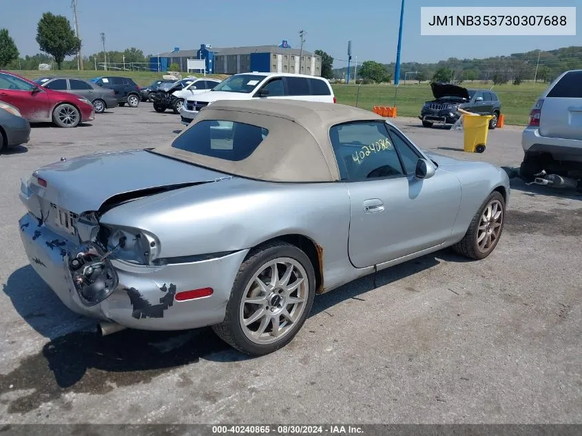 2003 Mazda Mx-5 Miata Cloth/Ls/Se/Shinsen VIN: JM1NB353730307688 Lot: 40240865