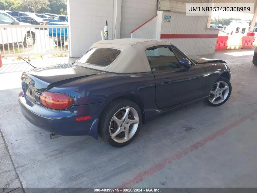 2003 Mazda Mx-5 Miata Cloth/Ls/Se/Shinsen VIN: JM1NB353430308989 Lot: 40399715