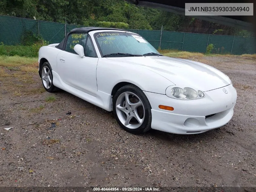 2003 Mazda Mx-5 Miata Cloth/Ls/Se/Shinsen VIN: JM1NB353930304940 Lot: 40444954