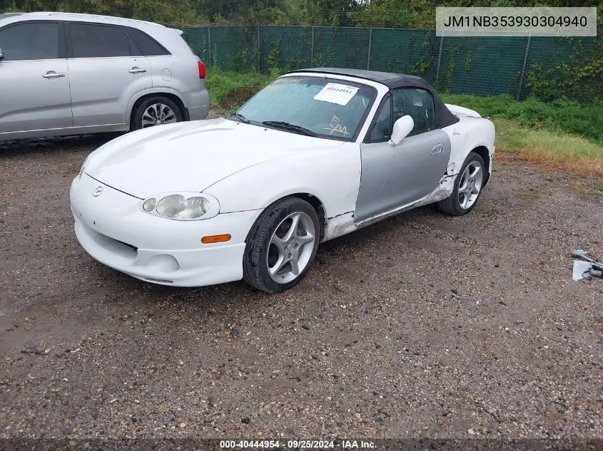 2003 Mazda Mx-5 Miata Cloth/Ls/Se/Shinsen VIN: JM1NB353930304940 Lot: 40444954