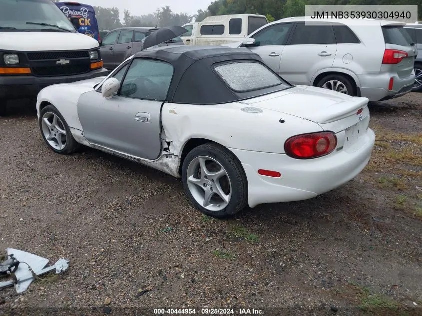 2003 Mazda Mx-5 Miata Cloth/Ls/Se/Shinsen VIN: JM1NB353930304940 Lot: 40444954