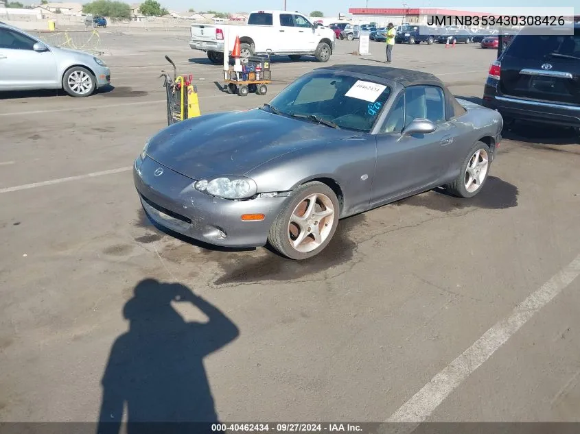 2003 Mazda Mx-5 Miata Cloth/Ls/Se/Shinsen VIN: JM1NB353430308426 Lot: 40462434