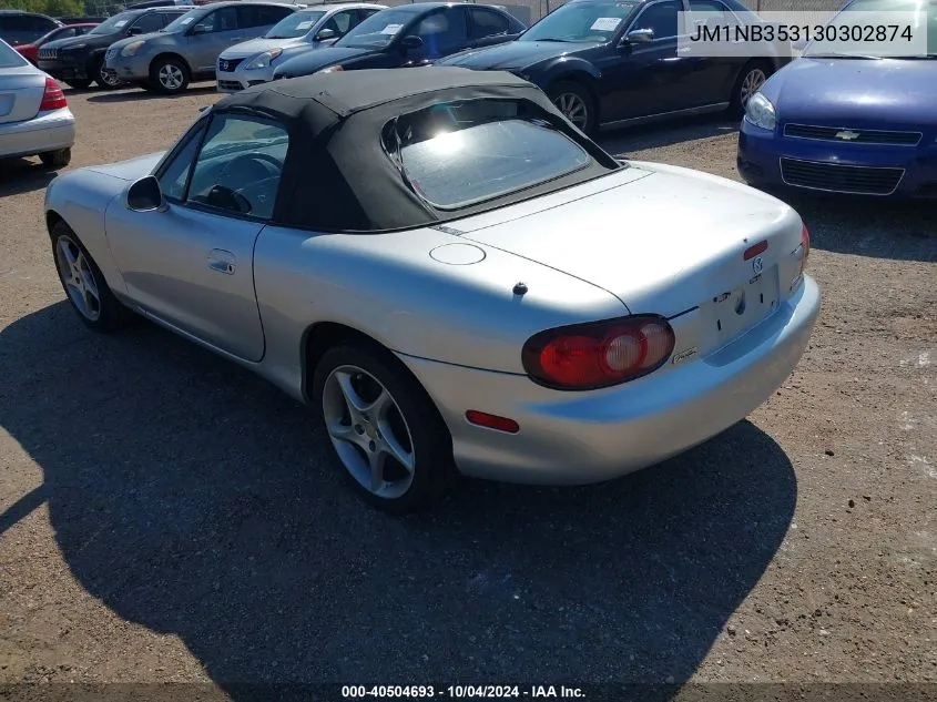 2003 Mazda Mx-5 Miata Cloth/Ls/Se/Shinsen VIN: JM1NB353130302874 Lot: 40504693