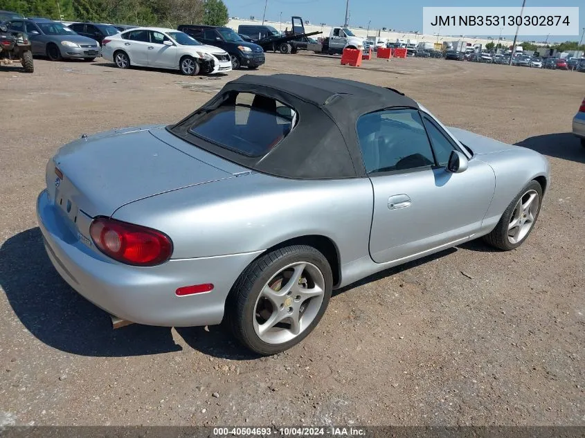 2003 Mazda Mx-5 Miata Cloth/Ls/Se/Shinsen VIN: JM1NB353130302874 Lot: 40504693