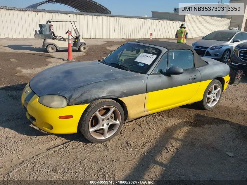 2003 Mazda Mx-5 Miata Cloth/Ls/Se/Shinsen VIN: JM1NB353730313359 Lot: 40555743