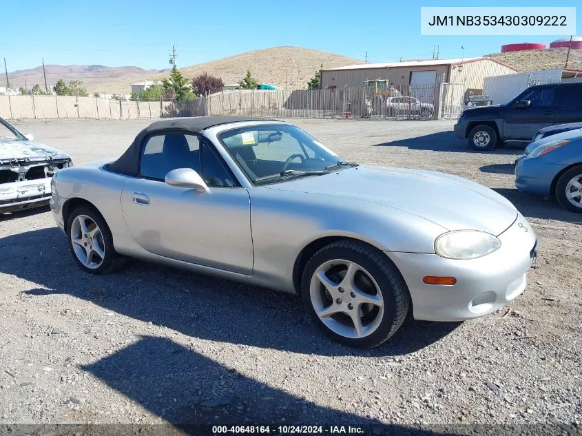 2003 Mazda Mx-5 Miata Cloth/Ls/Se/Shinsen VIN: JM1NB353430309222 Lot: 40648164