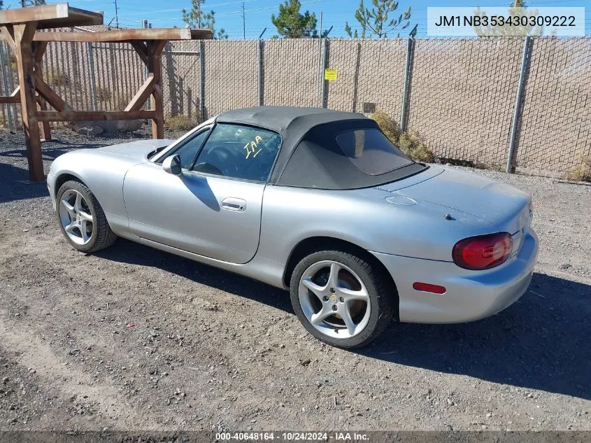 2003 Mazda Mx-5 Miata Cloth/Ls/Se/Shinsen VIN: JM1NB353430309222 Lot: 40648164