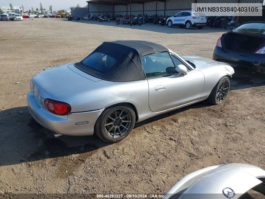 JM1NB353840403105 2004 Mazda Mx-5 Miata Ls