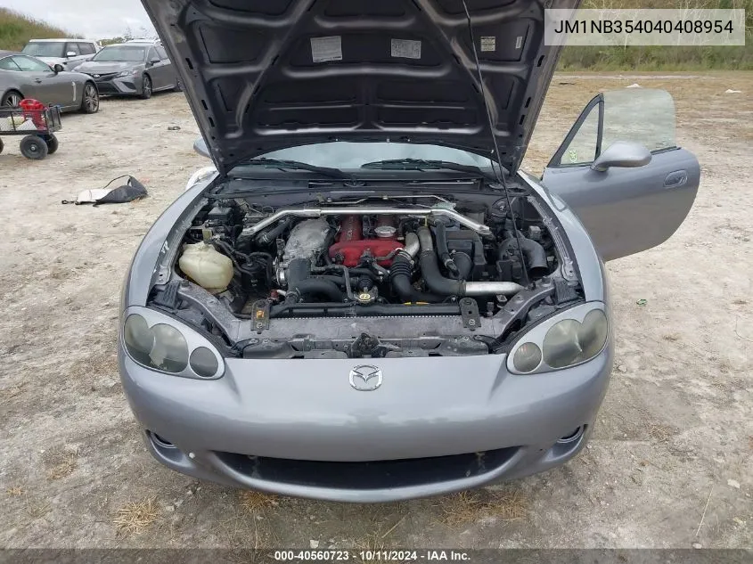 2004 Mazda Mx-5 Miata Speed VIN: JM1NB354040408954 Lot: 40560723