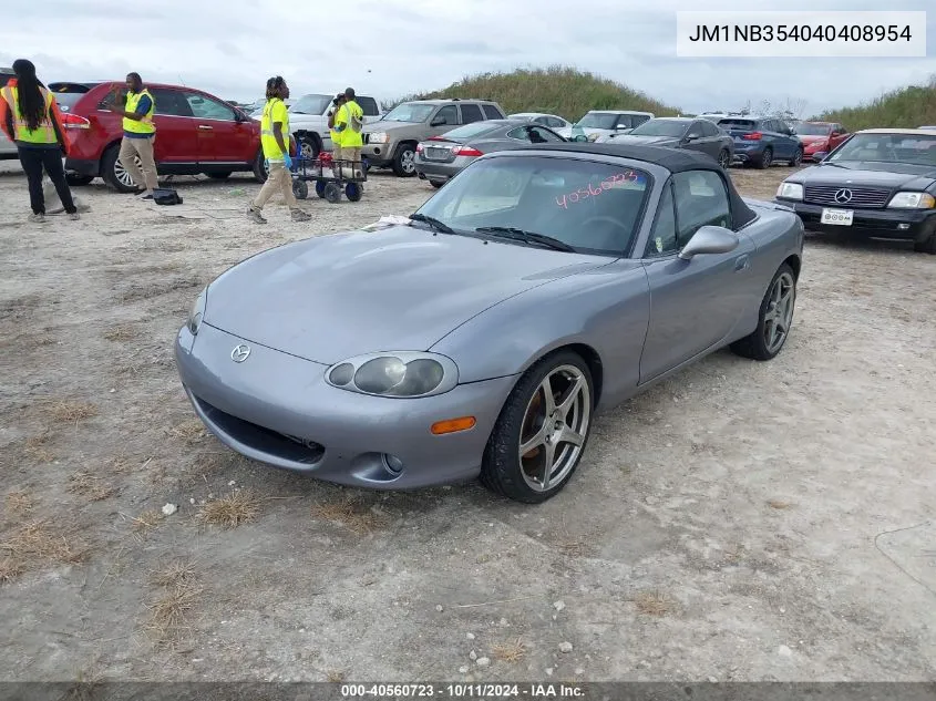 2004 Mazda Mx-5 Miata Speed VIN: JM1NB354040408954 Lot: 40560723