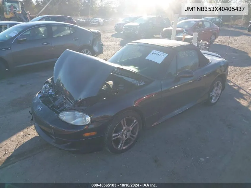 2004 Mazda Mx-5 Miata Ls VIN: JM1NB353X40405437 Lot: 40565103