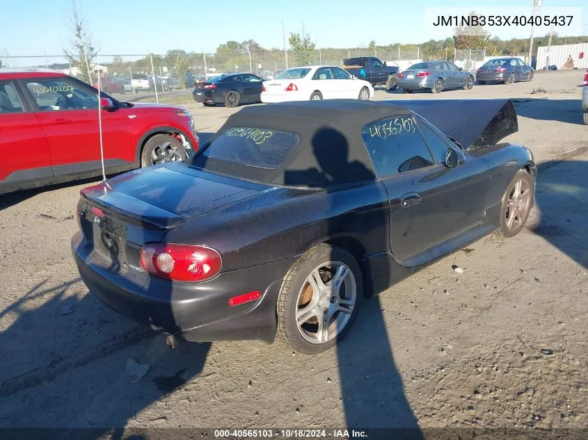 2004 Mazda Mx-5 Miata Ls VIN: JM1NB353X40405437 Lot: 40565103