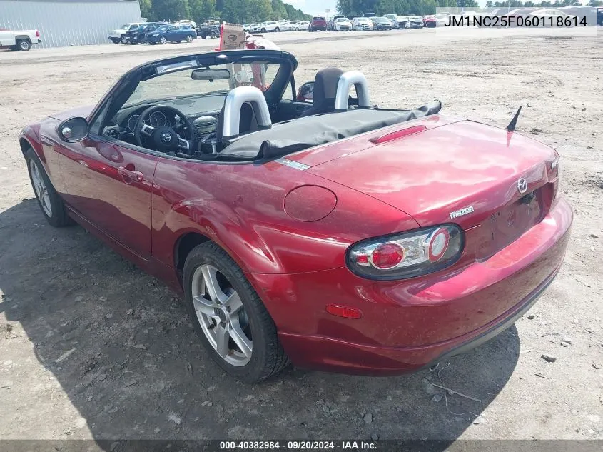 2006 Mazda Mx-5 Touring VIN: JM1NC25F060118614 Lot: 40382984