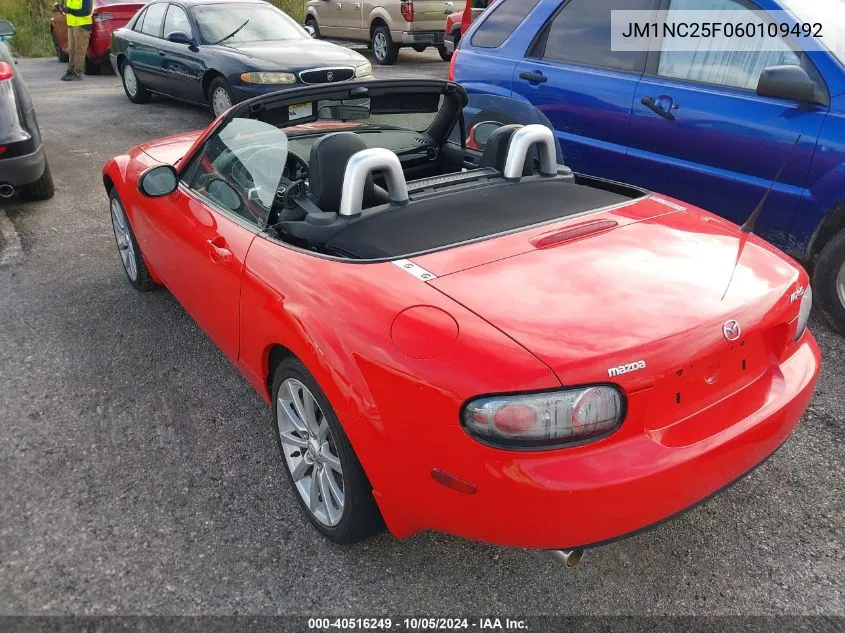 JM1NC25F060109492 2006 Mazda Mx-5 Miata