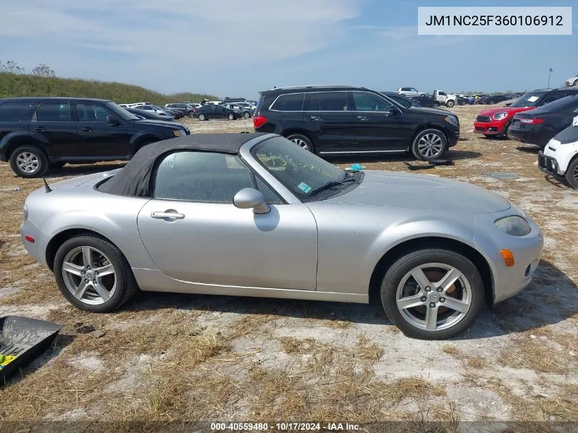 2006 Mazda Mx-5 VIN: JM1NC25F360106912 Lot: 40559480