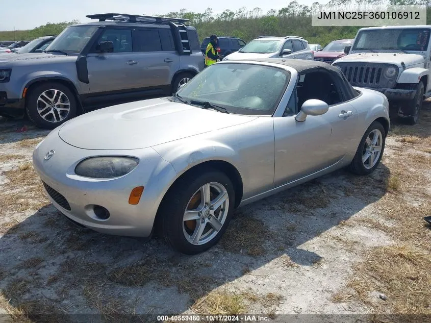 2006 Mazda Mx-5 VIN: JM1NC25F360106912 Lot: 40559480