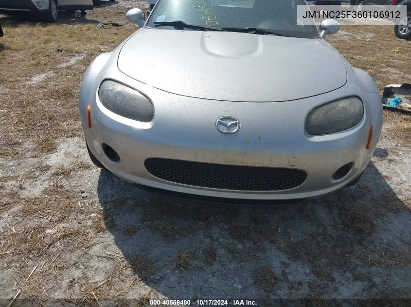 2006 Mazda Mx-5 VIN: JM1NC25F360106912 Lot: 40559480