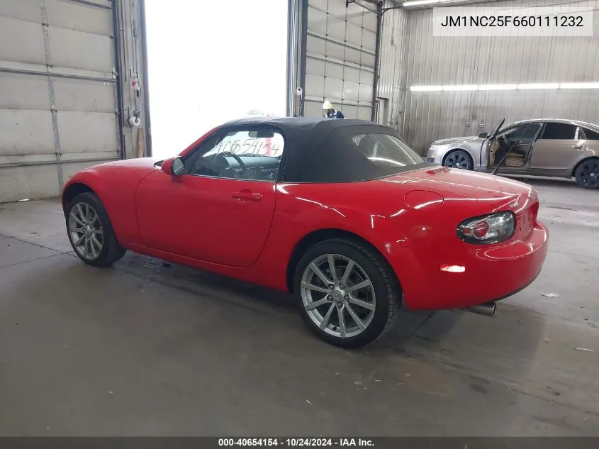 2006 Mazda Mx-5 Miata VIN: JM1NC25F660111232 Lot: 40654154