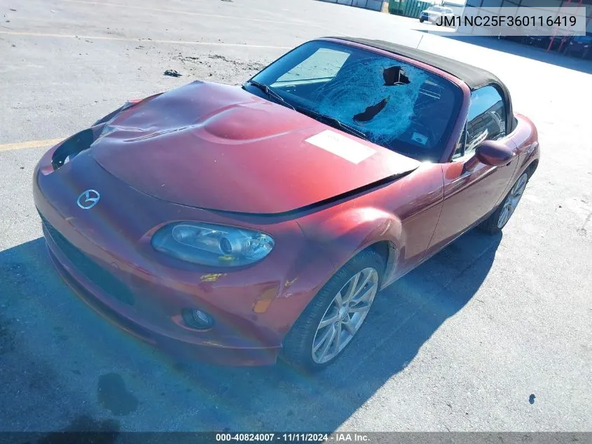 2006 Mazda Mx-5 Grand Touring VIN: JM1NC25F360116419 Lot: 40824007