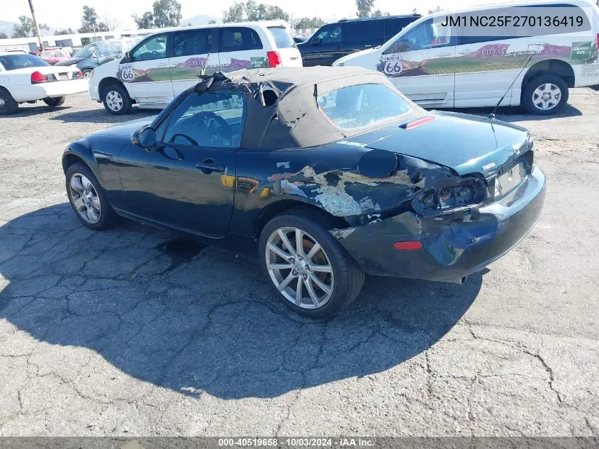 2007 Mazda Mx-5 Touring VIN: JM1NC25F270136419 Lot: 40519658