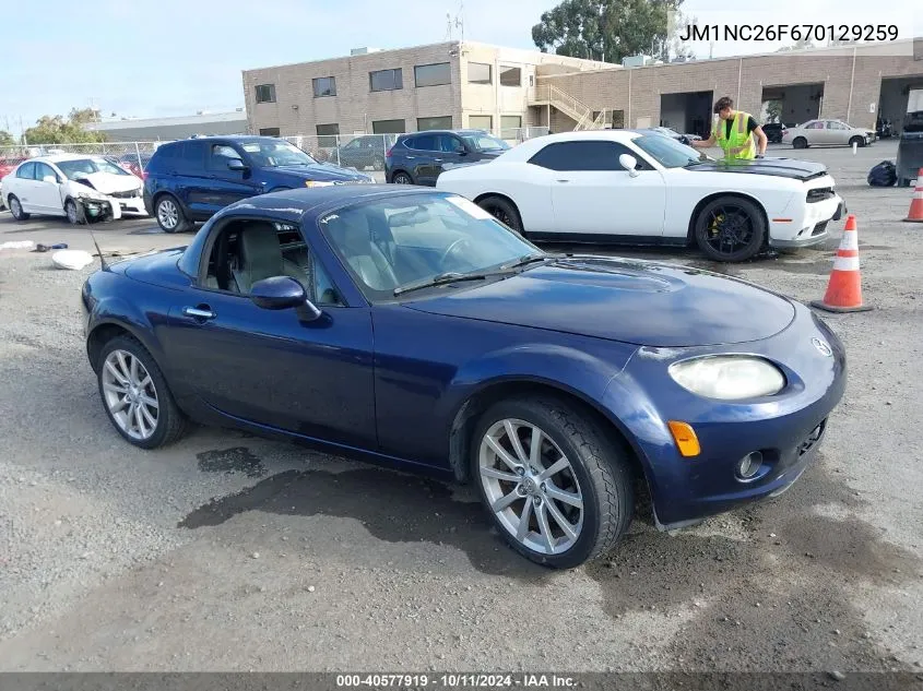 2007 Mazda Mx-5 Miata VIN: JM1NC26F670129259 Lot: 40577919