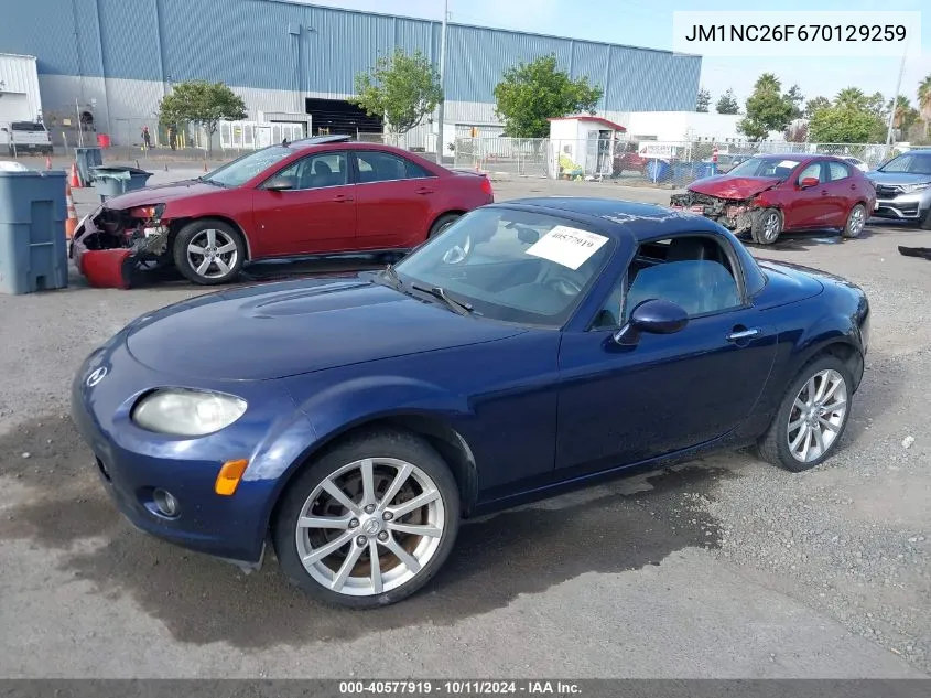 JM1NC26F670129259 2007 Mazda Mx-5 Miata